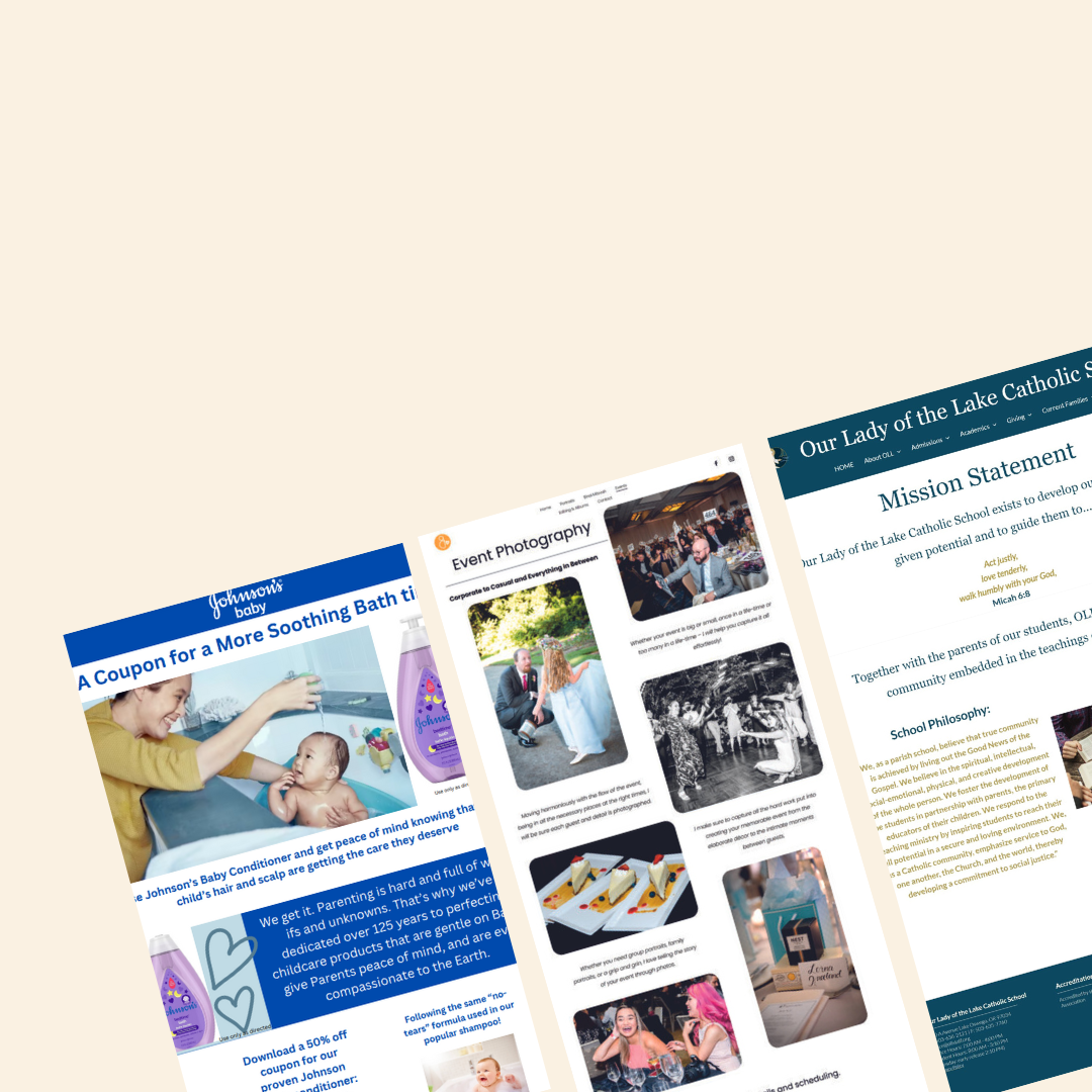 A notebook with a e-mail template displayed on its screen."